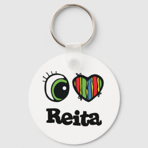 I Love (Heart) Reita Key Ring