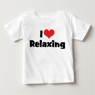 I Love Heart Relaxing Baby T-Shirt