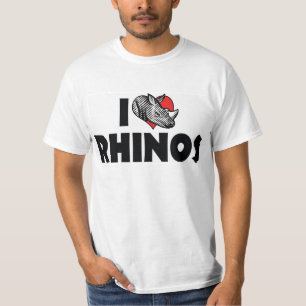 I Love Heart Rhinos - Rhinoceros Lover T-Shirt