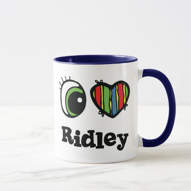 I Love (Heart) Ridley Mug (Right)