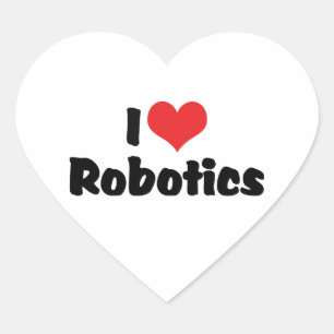 I Love Heart Robotics - Robot Lover Heart Sticker