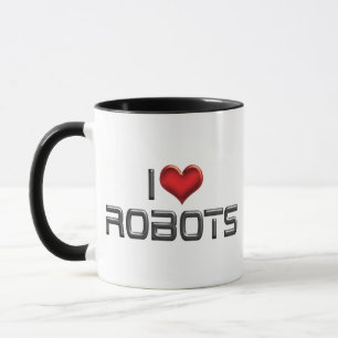 I Love Heart Robots - Robotics Lover Mug