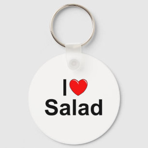I Love (Heart) Salad Key Ring