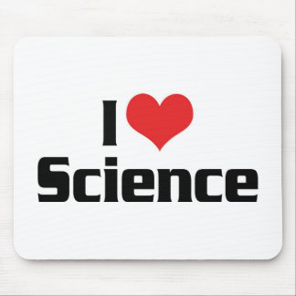 I Love Heart Science Mouse Pad