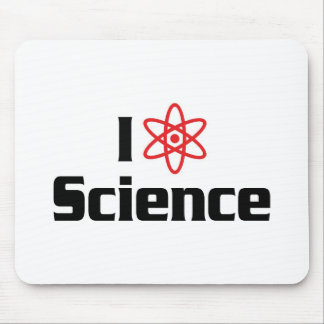 I Love Heart Science - Nuclear Physics Scientist Mouse Pad