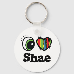 I Love (Heart) Shae Key Ring