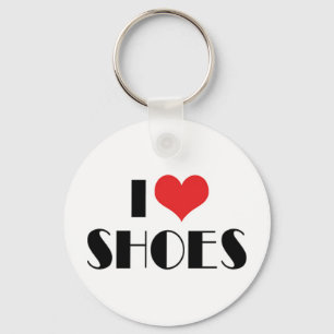 I Love Heart Shoes - Fashion Shoe Lover Key Ring