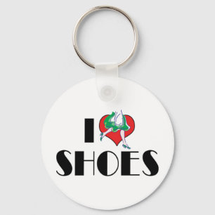 I Love Heart Shoes - Fashion Shoe Lover Key Ring