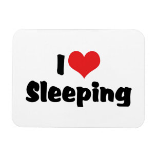 I Love heart Sleeping - Sleep Lover Magnet