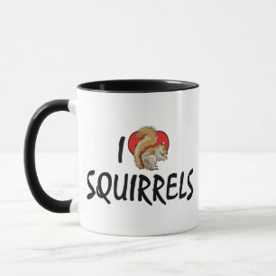 I Love Heart Squirrels - Squirrel Lover Mug