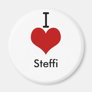 I Love (heart) Steffi Magnet