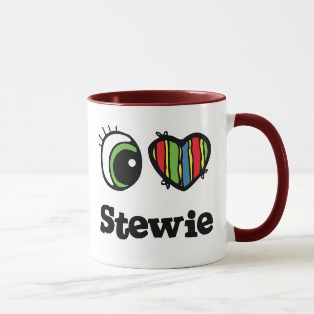 I Love (Heart) Stewie Mug (Right)