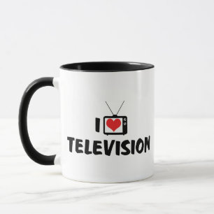 I Love Heart Television - TV Lover Mug