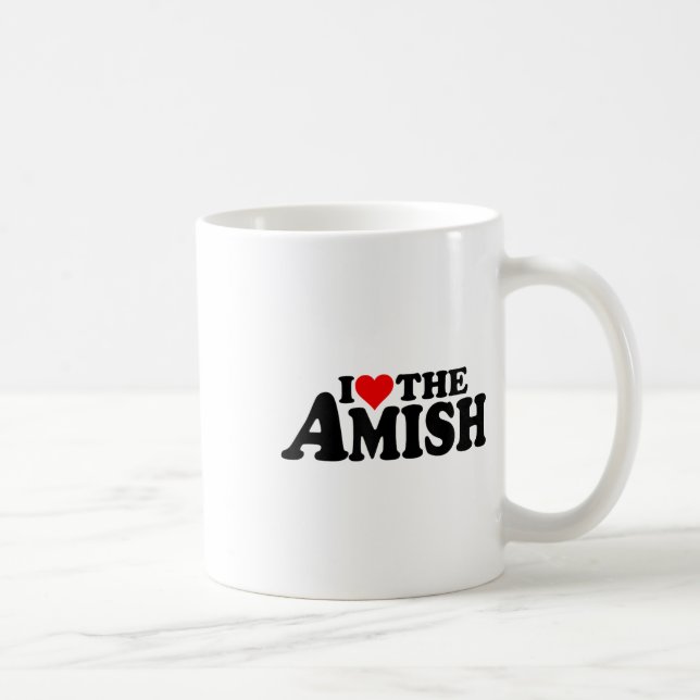 I Love Heart The Amish _1  Coffee Mug (Right)