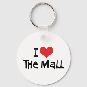 I Love Heart The Mall - Shopping Lover Key Ring