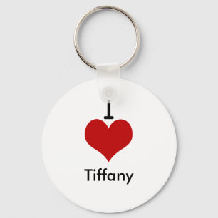 I Love (heart) Tiffany Key Ring