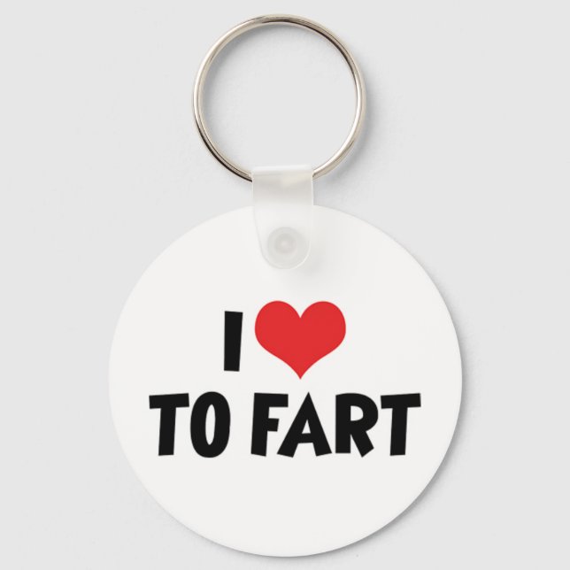 I Love Heart To Fart Key Ring (Front)