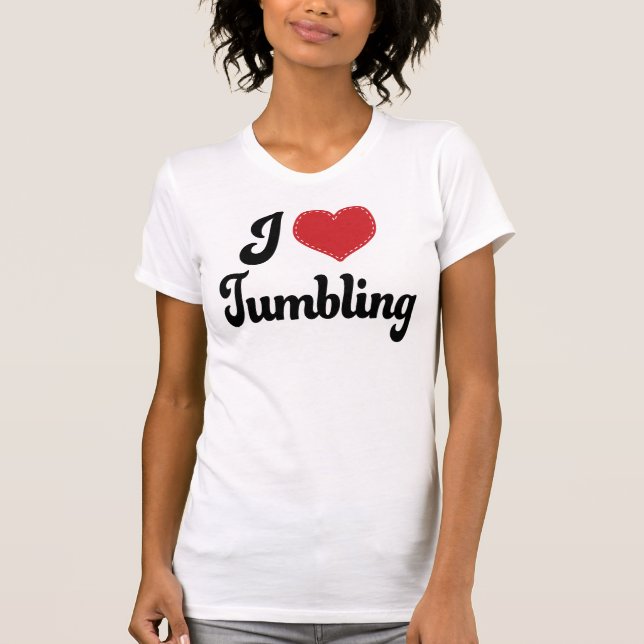 I Love (Heart) Tumbling T-Shirt (Front)