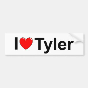 I Love (Heart) Tyler Bumper Sticker
