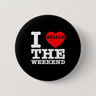 I Love Heart Weekend Funny Camping Couple Gifts Va 6 Cm Round Badge