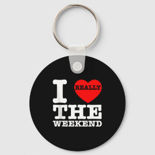 I Love Heart Weekend Funny Camping Couple Gifts Va Key Ring