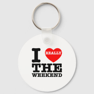 I Love Heart Weekend Funny Camping Couple Gifts Va Key Ring
