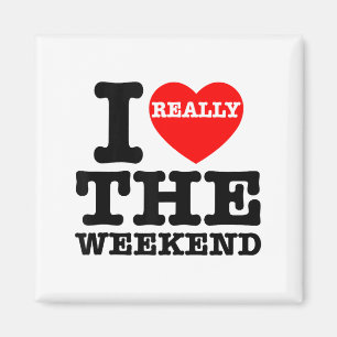 I Love Heart Weekend Funny Camping Couple Gifts Va Magnet