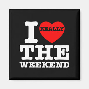 I Love Heart Weekend Funny Camping Couple Gifts Va Magnet