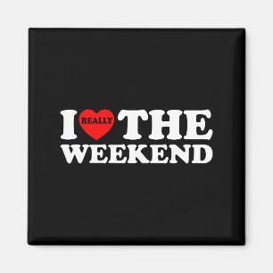 I Love Heart Weekend Funny Camping Couple Gifts Va Magnet