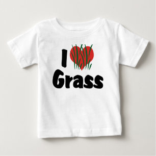 I Love Heart Wheatgrass - Juicing Healthy Living Baby T-Shirt