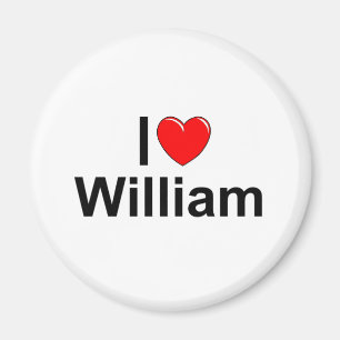 I Love ( Heart) William Magnet