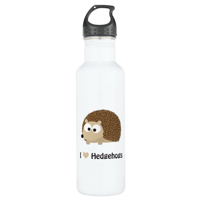 I love Hedgehogs 710 Ml Water Bottle (Front)