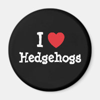 I love Hedgehogs heart custom personalised