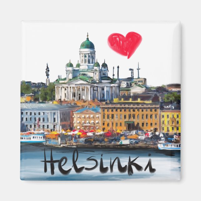 i love Helsinki Magnet (Front)