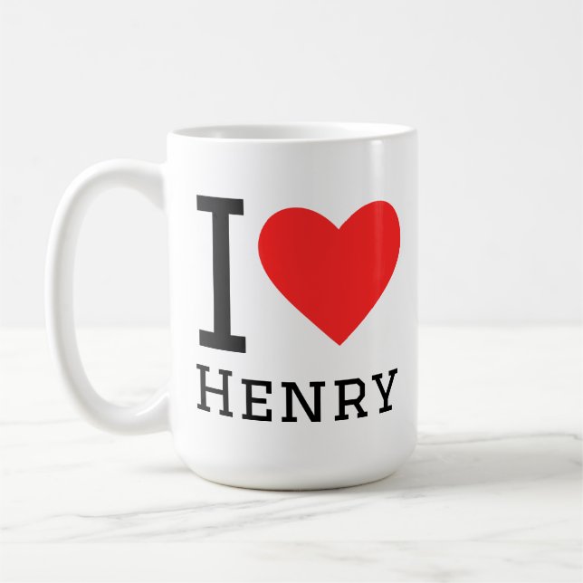 I love henry coffee mug (Left)