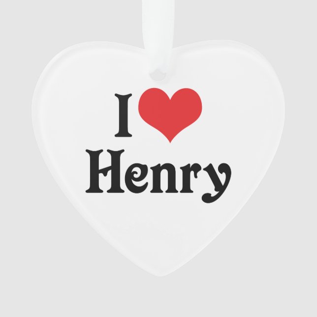 I Love Henry Ornament (Front)