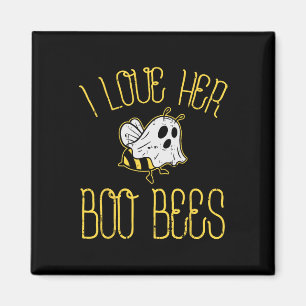 I Love Her Boo Bees Couples Halloween Adult Costum Magnet