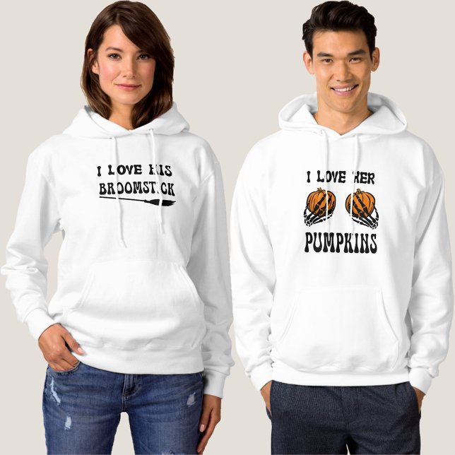 I LOVE HER PUMPKINS Funny Halloween Couples Hoodie (https://www.zazzle.com/i_love_his_broom_stick_funny_halloween_couples_hoodie-256530368261857678)