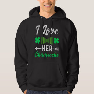 I Love Her Shamrocks St Patrick's Day Couples 1 Hoodie