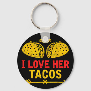 I Love Her Tacos Couple Shirt Cinco De Mayo  Key Ring