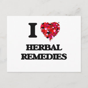 I Love Herbal Remedies Postcard