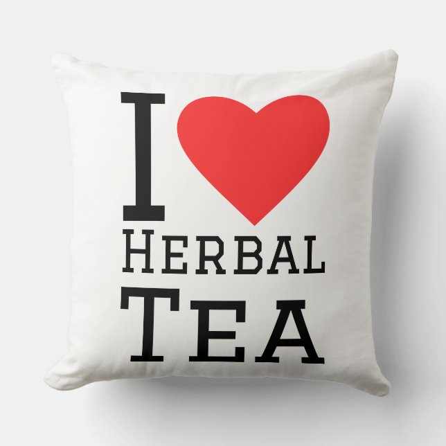 I love herbal tea cushion (Front)