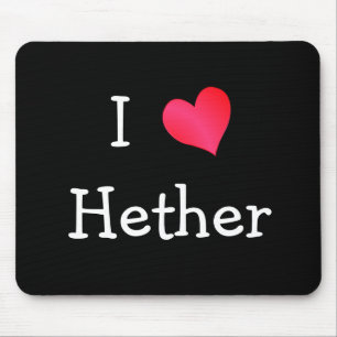I Love Hether Mouse Pad