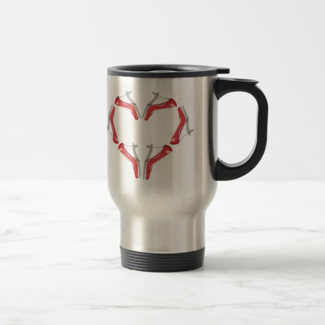 I Love High Heels Shoe Addict Travel Mug (Right)