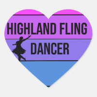 I love Highland Fling Dancer Scottish Dance gift