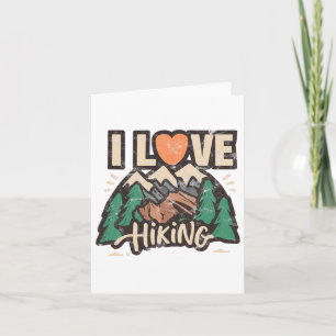 I Love Hiking Card