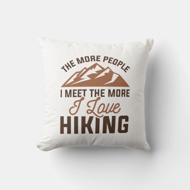 I Love Hiking Cushion (Front)