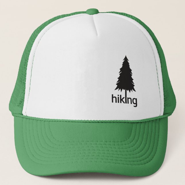 I Love Hiking ( Hike ) Trucker Hat (Front)
