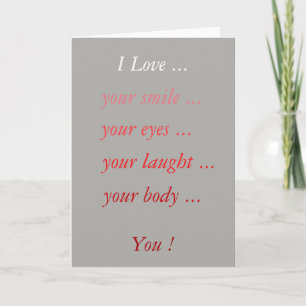 I Love Him Valentine Card