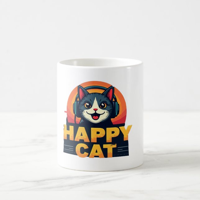 I Love Hip-Hop (cat) Coffee Mug (Center)
